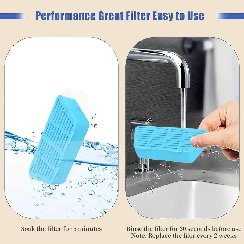 6/12Pcs Intelligent Pet Water Dispenser Filter Cat Water Fountain Filter Drinking Fountain Filter Cycle Filtering Easy to Clean
